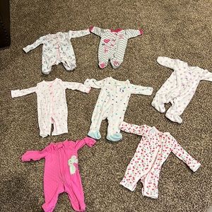 Newborn girl sleepers